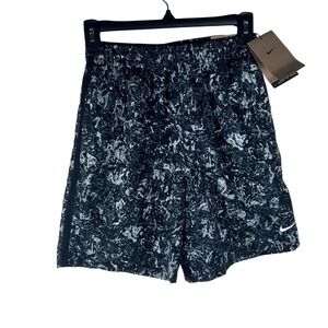 Nike Kids Dri-FIT Training Shorts Marble Print FV0275-010 Size Large NEW